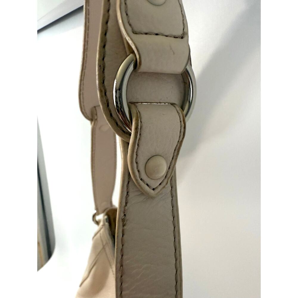 The Sak Mariposa Leather Hobo Shoulder Purse Neutral Chic Boho Bag Zipper - Picture 6 of 10